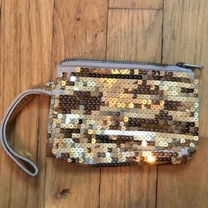 American Eagle Sequined Wristlet